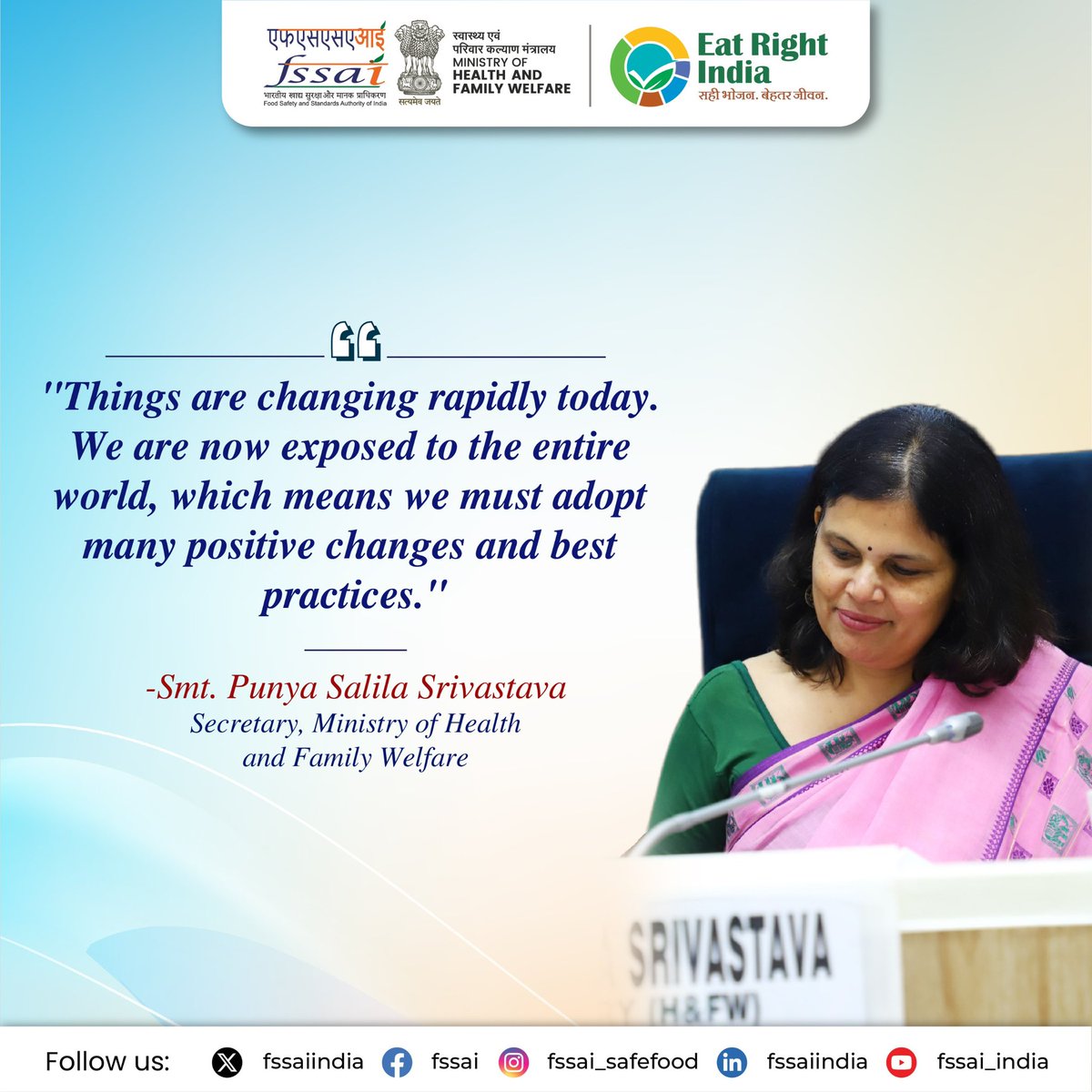 fssaiindia's tweet photo. National Stakeholder Consultation on 'Comprehensive analysis of Regulatory Framework on Food Labelling, Advertisement and Claims.
The program featured insightful discussions from senior government officials. #FSSAIConsultation #FSSAILabelling https://t.co/9q2XGUmqRu