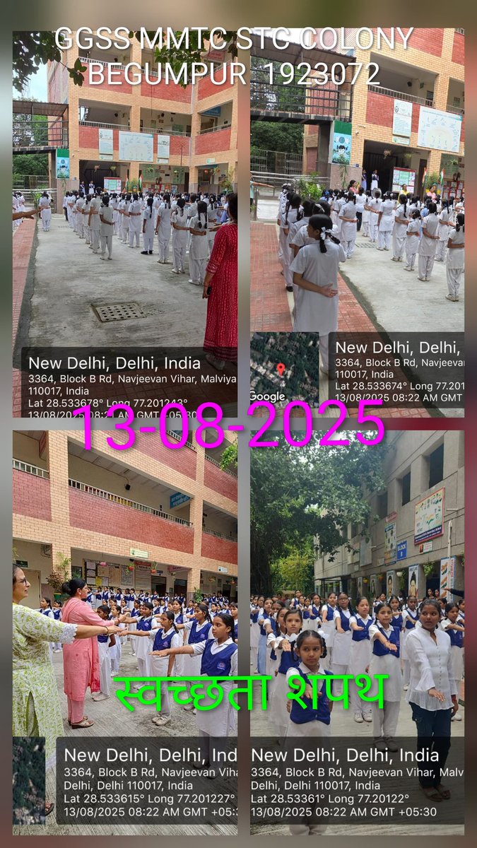 Swachhata Drive - United for a cleaner tomorrow – students taking the Swachhta Shapath with commitment and pride 🏫🌿

#swachhataShapath
#DelhiKoKoodeSeAzadi
#Swachhbharatmission