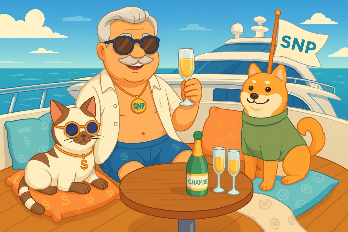 SnorePetterSNP's tweet photo. From midnight snores to dollar dreams… $SNP is sailing smooth. 🚤🍾
#memecoin #SnorePetter #Crypto https://t.co/H2ya1Zvl5t