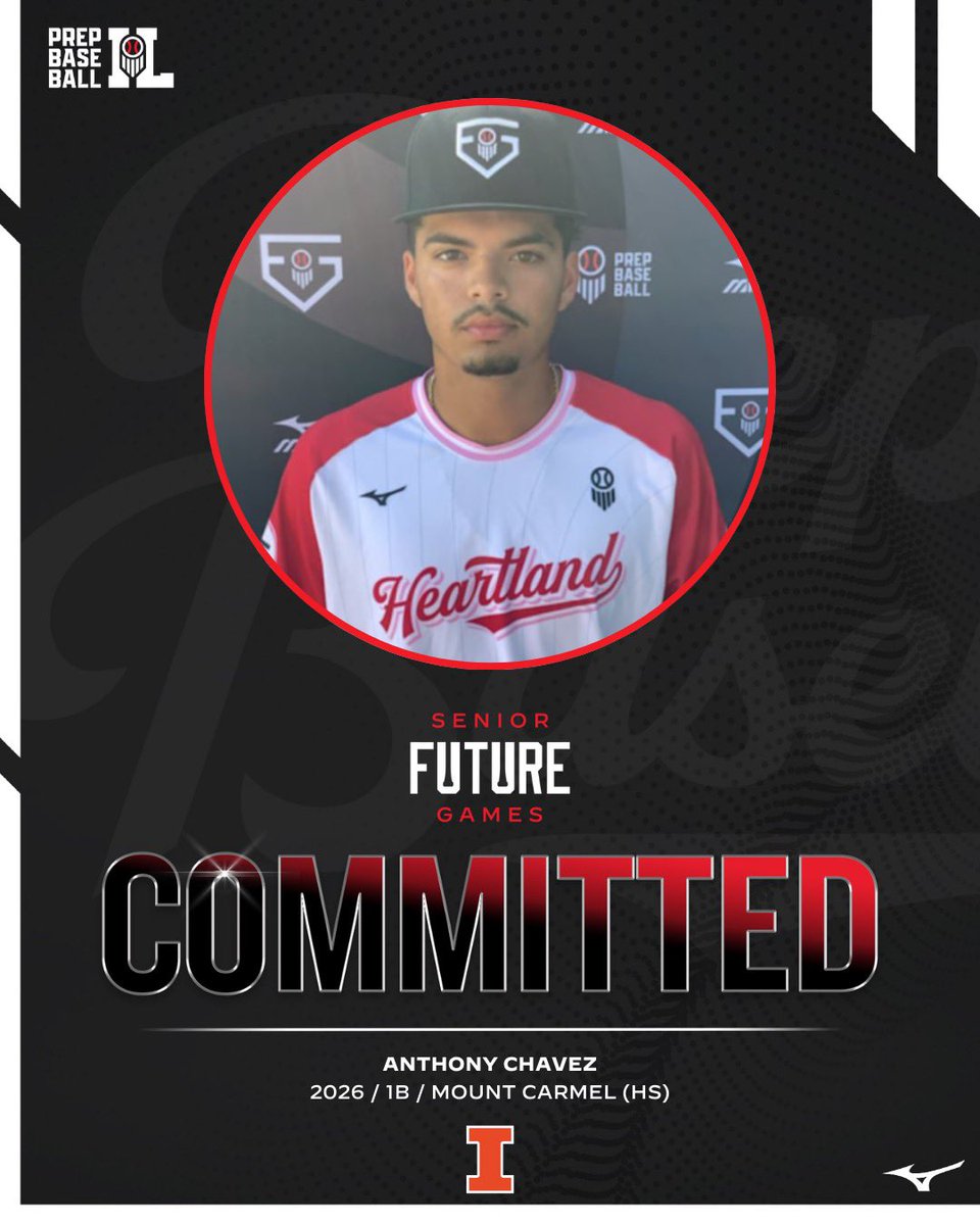Prep Baseball Illinois (@prepbaseballil) on Twitter photo 1B Anthony Chavez (Mount Carmel, 2026) commits to the University of Illinois.
Chavez, currently ranked No. 39 in the state, was a top performer for Team Heartland during the #PBSFG25.
(<a href="/IlliniBaseball/">Illinois Baseball</a> | <a href="/CaravanBaseball/">Caravan Baseball</a>)
๐ค: loom.ly/jrJ7AtE 1B Anthony Chavez (Mount Carmel, 2026) commits to the University of Illinois.
Chavez, currently ranked No. 39 in the state, was a top performer for Team Heartland during the #PBSFG25.
(<a href="/IlliniBaseball/">Illinois Baseball</a> | <a href="/CaravanBaseball/">Caravan Baseball</a>)
๐ค: loom.ly/jrJ7AtE