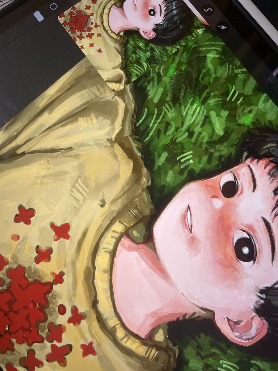 もっと無機質なお顔が描きたいのに全然上手くいかなくてﾀﾋぬ！