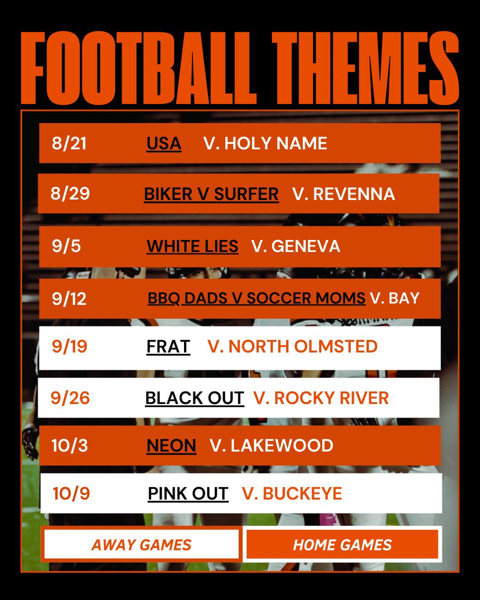 NormandyATH's tweet image. Our official student section themes for football this year!
#GoInvaders #StudentSection
