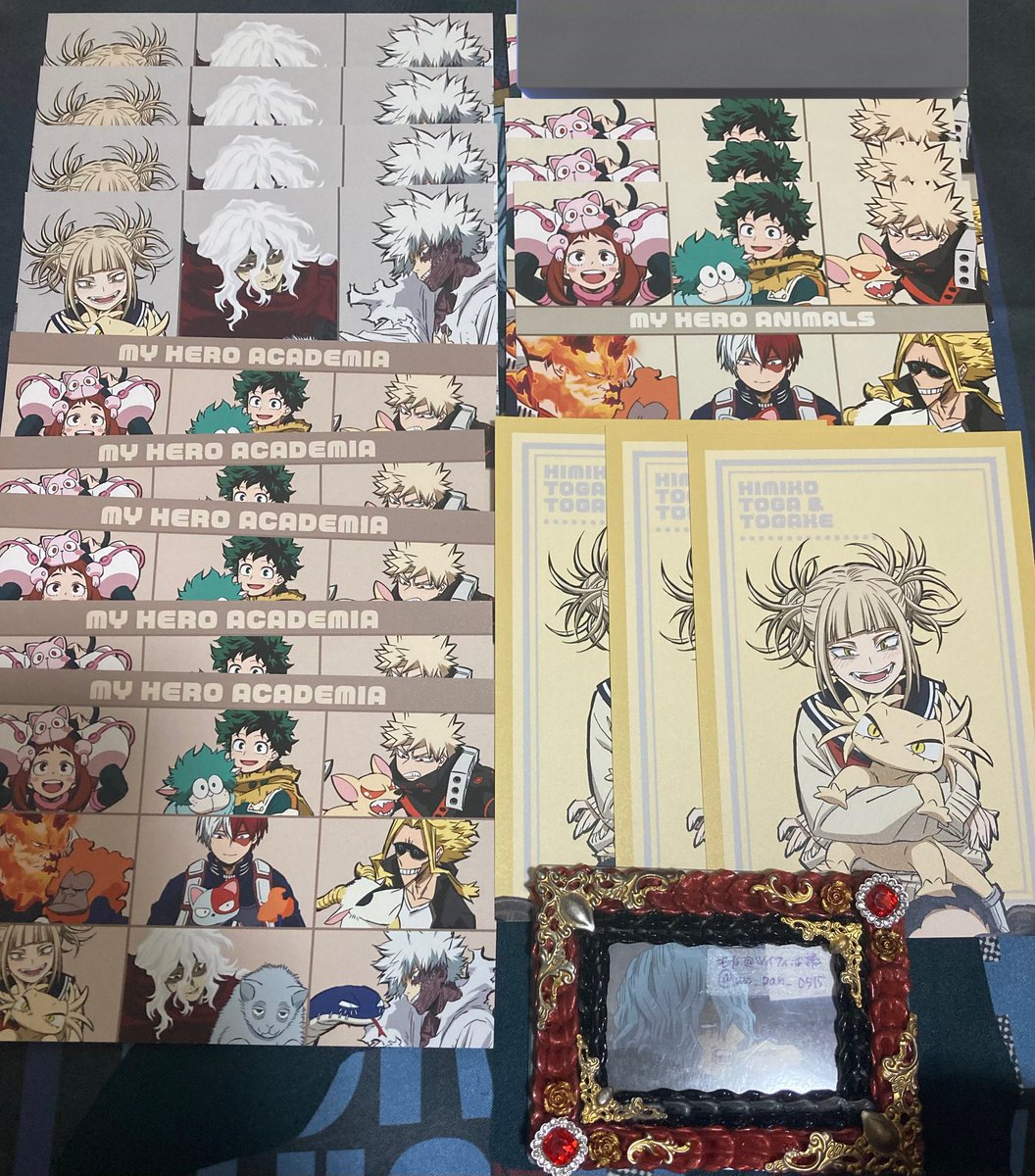 mo_pan_0515's tweet photo. ヒロアカ　アニマル　ボンズフェア　特典　ポストカード　交換　譲渡

譲)画像

求)死柄木or 荼毘(友人分)or 集合100円/枚、キャラ単体200円/枚＋送料

気軽にお声掛けください🥀❤︎ https://t.co/oi4Lrio51n