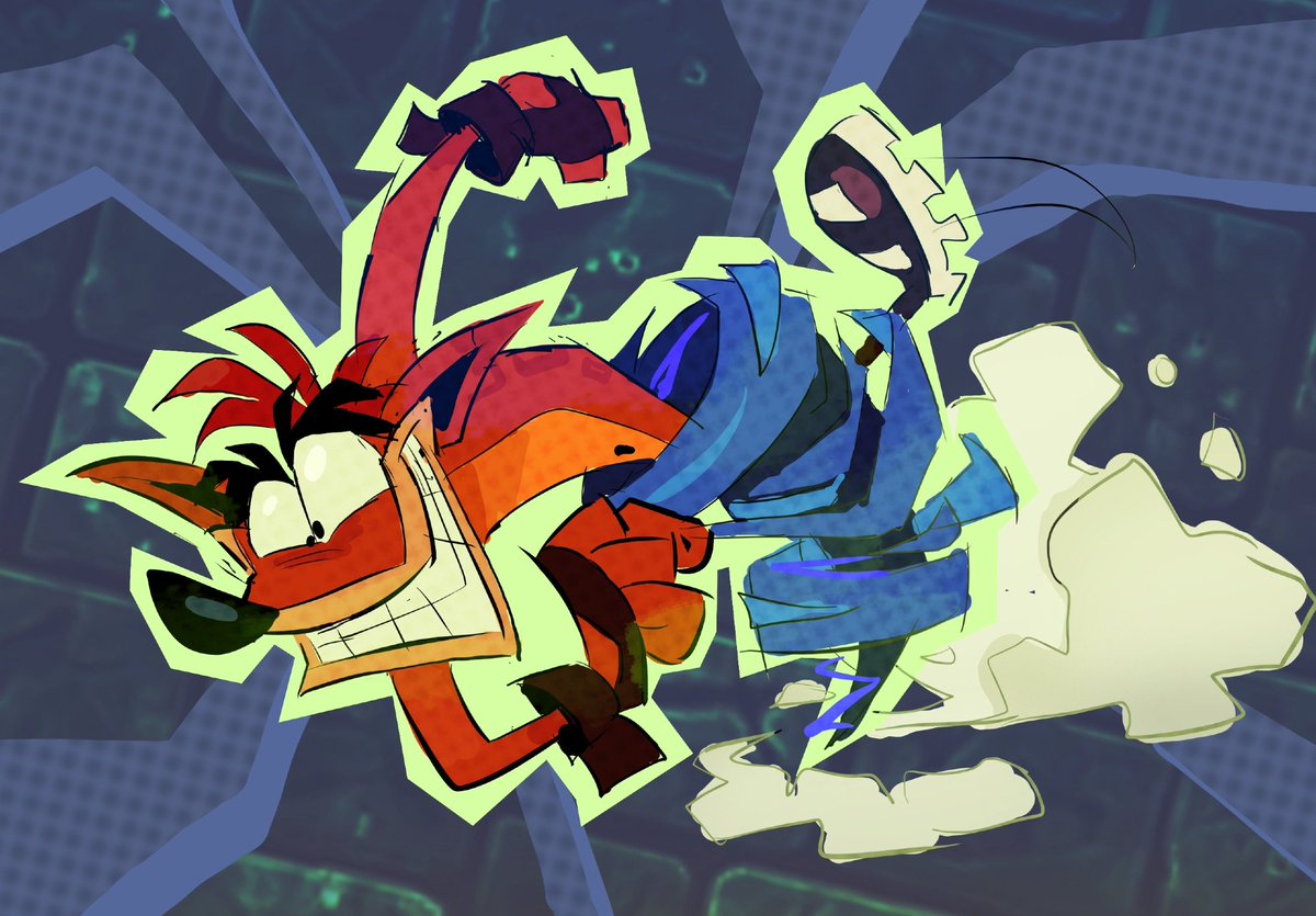 I'm still alive.. and still drawing crash bandicoot.