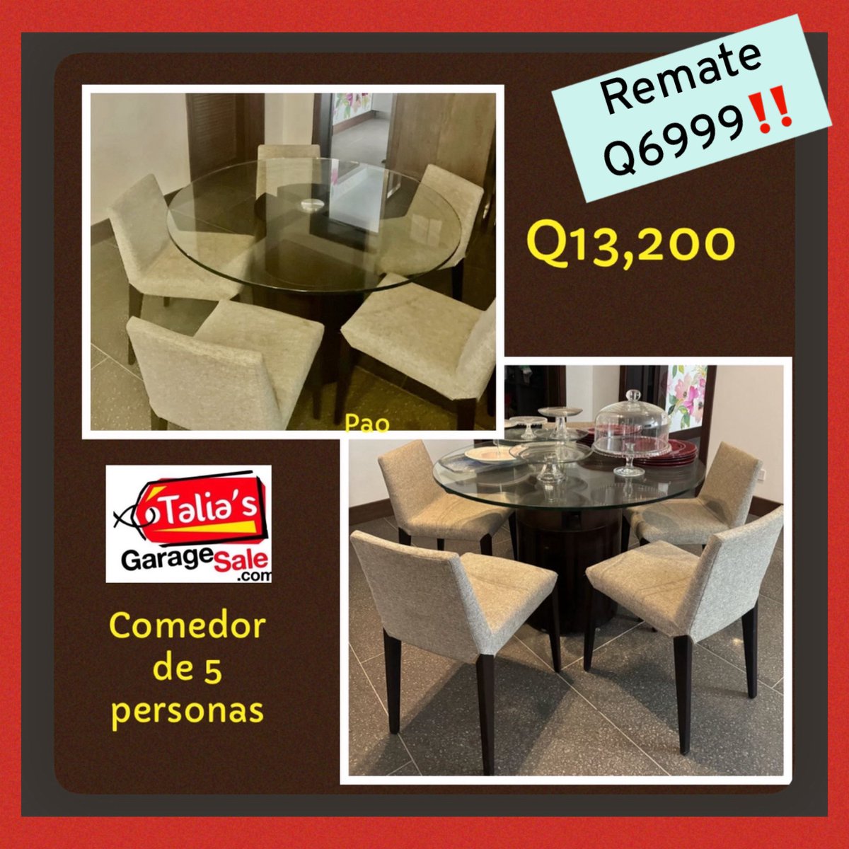 l_talias's tweet photo. Esto y mucho más en Talia’s.  Mayor información al WhatsApp (502) 30081110 #talias #ventadegarage #Guatemala  #preloved #comedor #decoracion https://t.co/VtZd1FhgBN