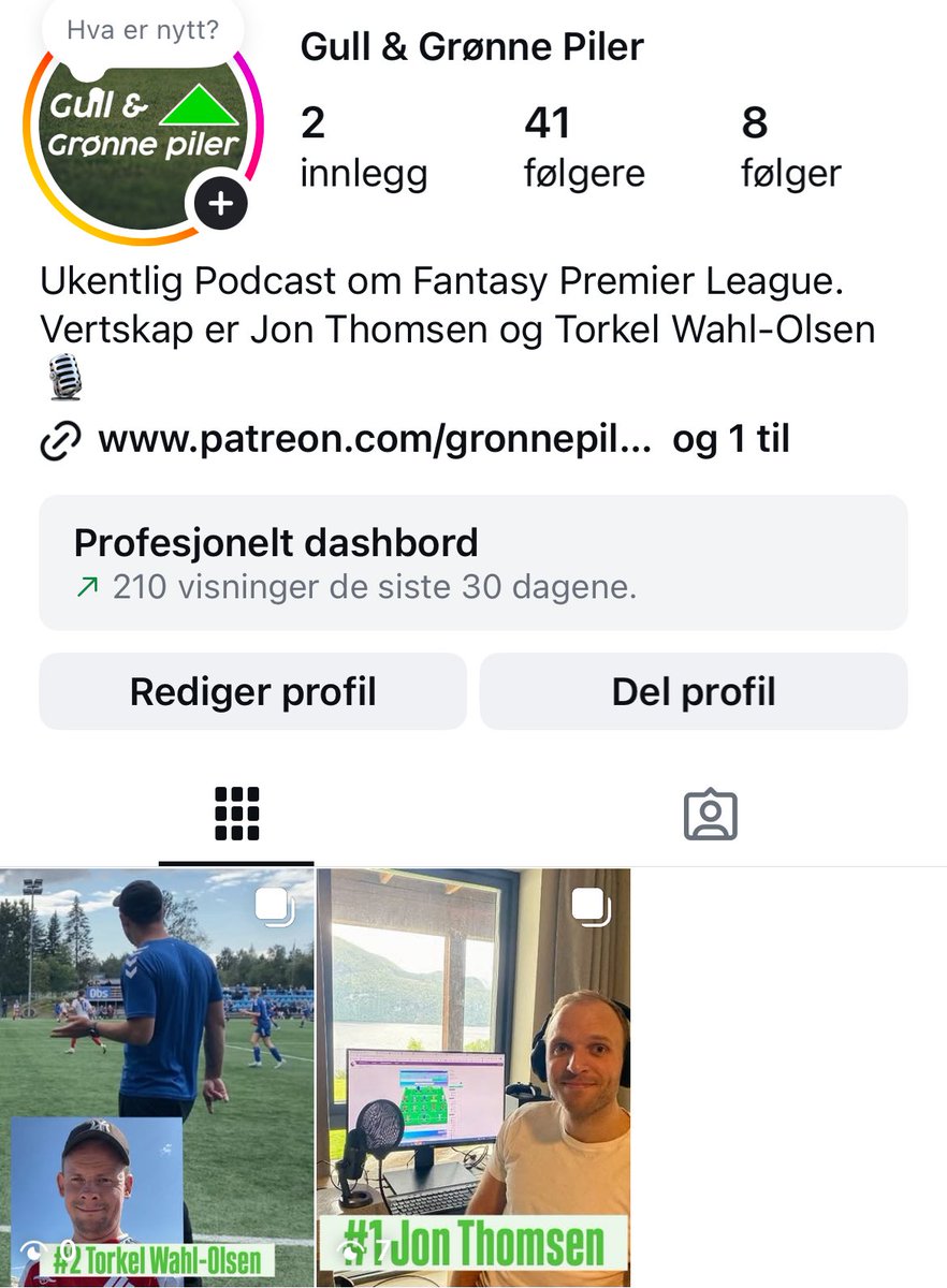 🟢📲Gull&amp;Grønne på Instagram

🔹Vi har entret en ny plattform for deling av content gjennom sesongen🆘

🤝🤝Gi oss en Follow på Instagram, så skal vi forsøke å gjøre oss fortjent til den💯