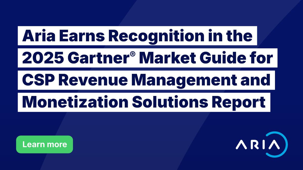 AriaSystemsInc's tweet photo. Aria Systems has been recognized in the Gartner CSP Revenue Management and Monetization Solutions report for the third time! Read blog post to learn more: https://t.co/9cWr1JFLlw https://t.co/bSBABVDfL1