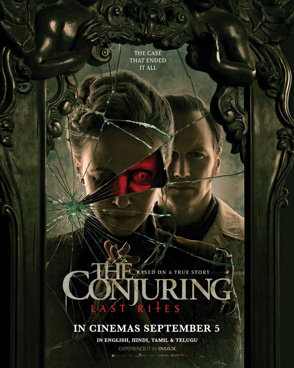 BDisgusting's tweet photo. The past comes back to haunt the Warrens on a new international poster for THE CONJURING: LAST RITES. https://t.co/kh06deLvYu
