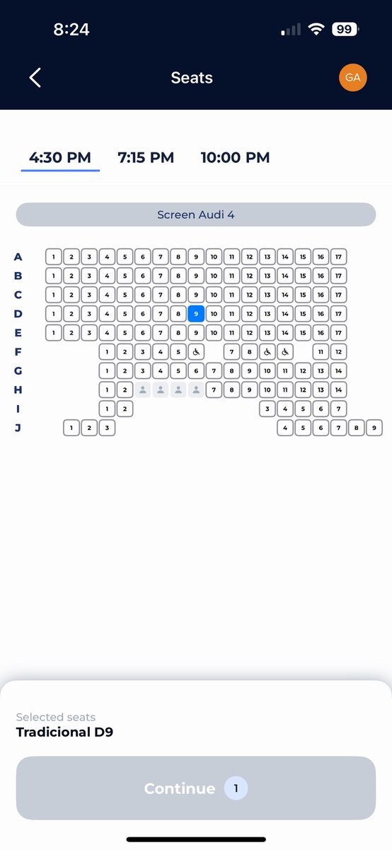 Curiel__'s tweet photo. @AyudaCinepolis Hola Cinépolis, parece que el primer problema ya se resolvió, pero los errores siguen. Ahora no me deja comprar los boletos. El botón de continuar está inhabilitado https://t.co/nPykttADT9