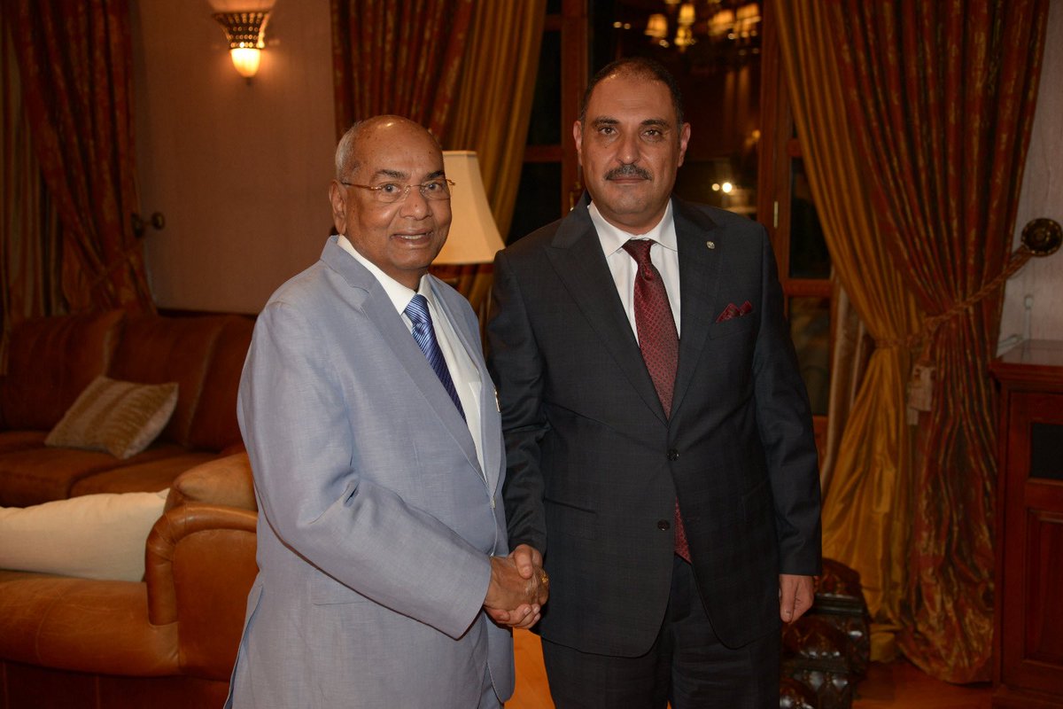 At my farewell function, I had the pleasure of meeting H.E. Semi Smeirat, Minister H.E. Adel Al Sharkas, Governor of the Central Bank of Jordan, &amp; Mr. Salem Al Quddah, Secretary General Finance. We recalled our shared moments of working together for JPMC &amp; JIFCO.
