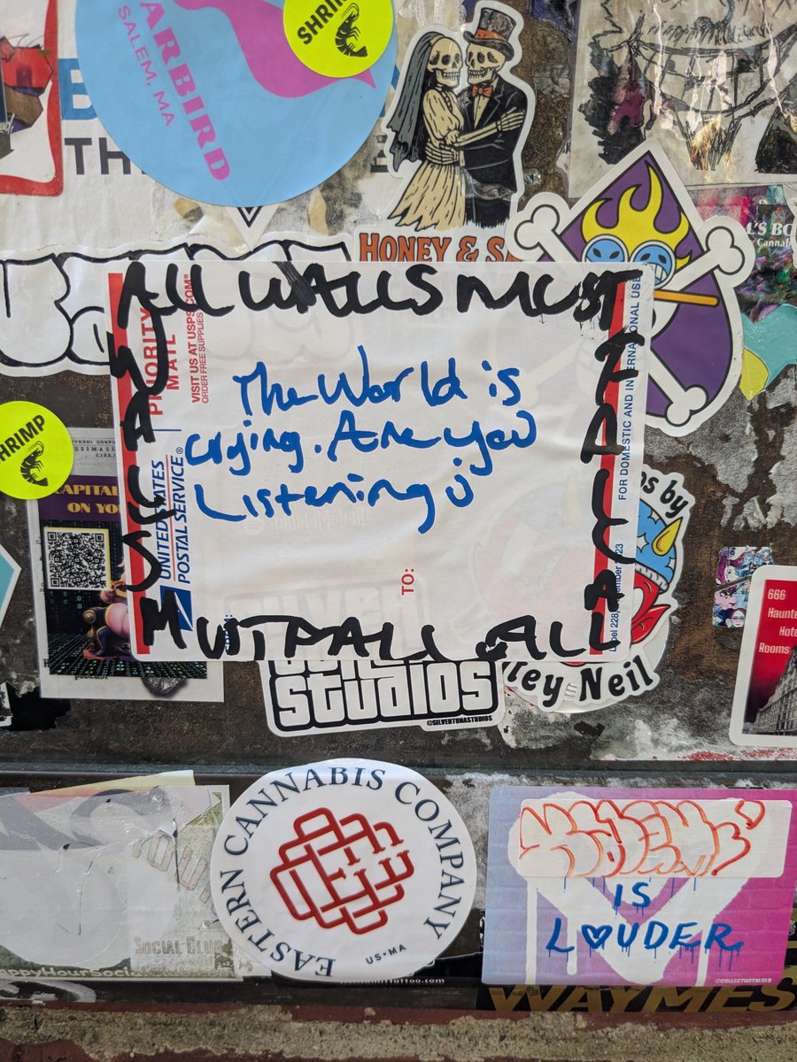 Are you listening? The world is crying