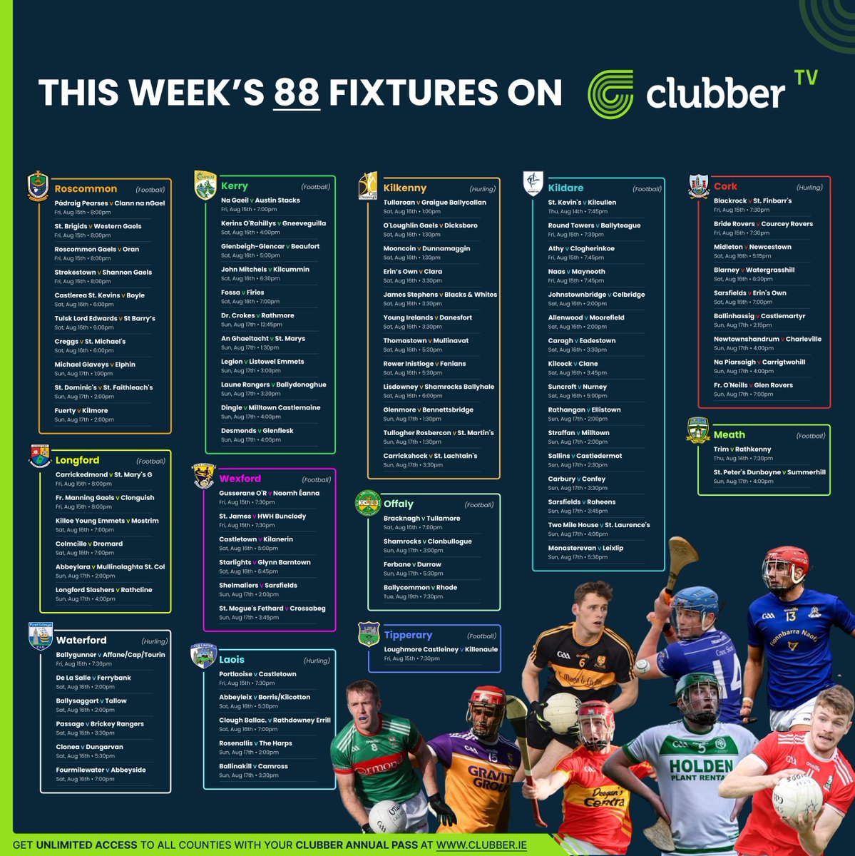 📌 This week on #ClubberTV 📌 With 88 live games, for a third week in a row  we break our record! ⭐ 🔗 Watch via PPV, Week Pass or Annual Pass on  https://t.co/QU7uPhpQ4u 📺