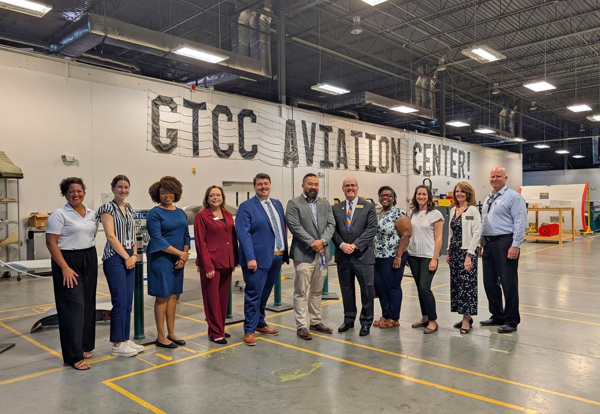 ncworks's tweet photo. A group from @NCCommerce recently visited Guilford County to explore local workforce development resources. Kudos to the local #NCWorks team & partners at @_gtcc for their work to support growing industries like #JetZero! #WorkforceWednesday https://t.co/ZhSJl2YH3w