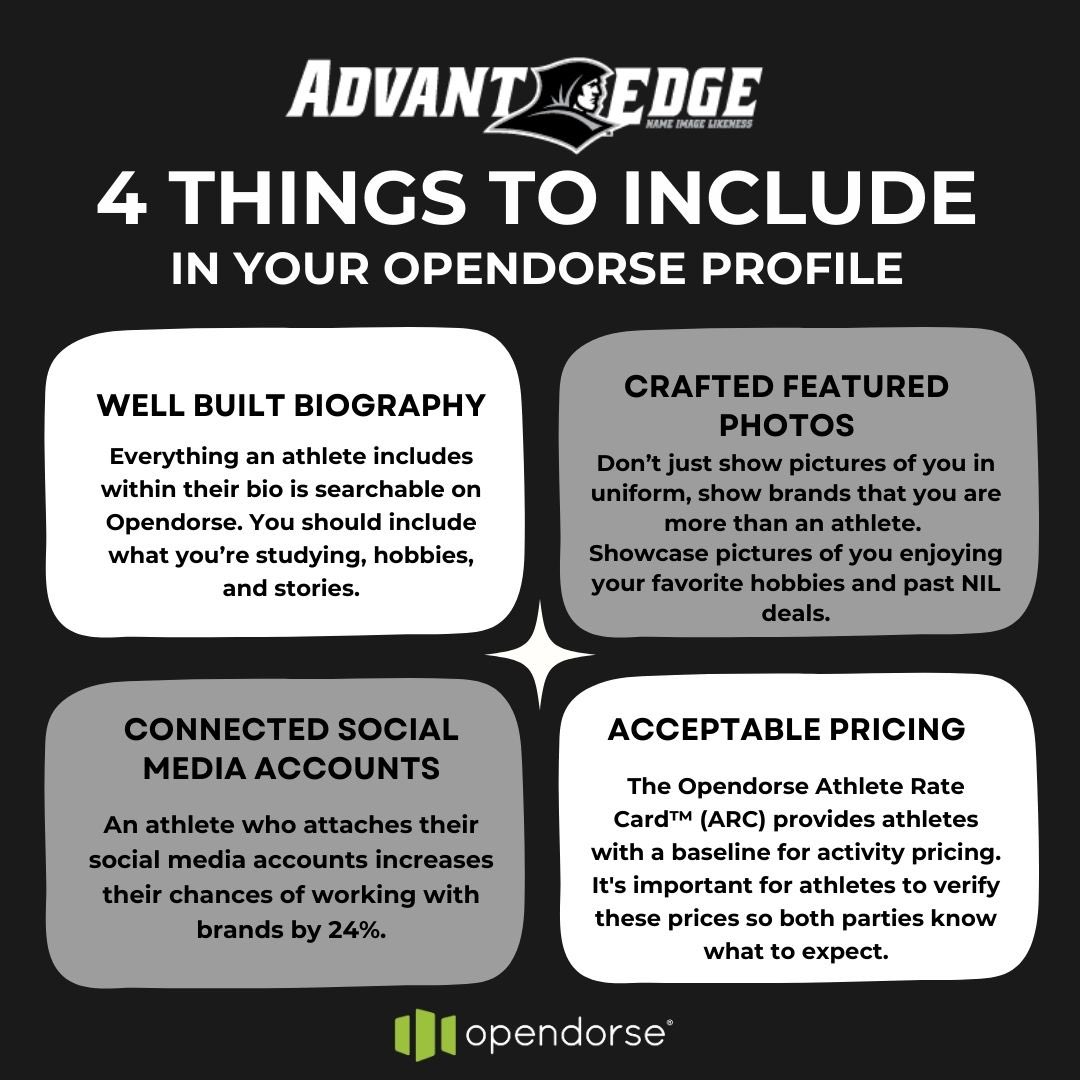 Providence College Student Athlete Development (@thefriaredge) on Twitter photo With just 34 days until NIL Media Day, now is the time to update your <a href="/opendorse/">Opendorse</a> profile. A strong profile creates stronger opportunities. Use the tips below to make sure yours stands out‼️📸
#gofriars #NIL #Opendorse With just 34 days until NIL Media Day, now is the time to update your <a href="/opendorse/">Opendorse</a> profile. A strong profile creates stronger opportunities. Use the tips below to make sure yours stands out‼️📸
#gofriars #NIL #Opendorse