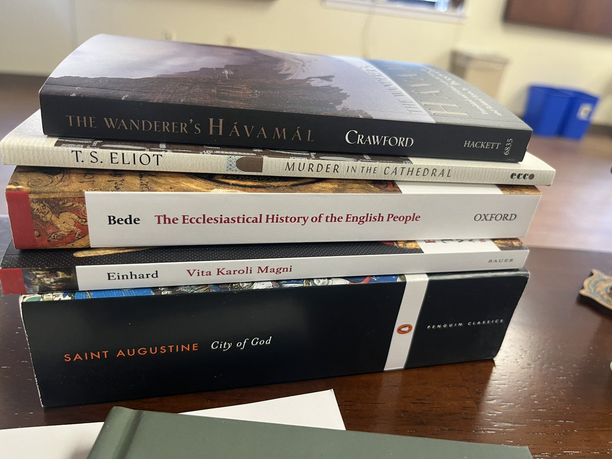 frobrien's tweet photo. Here’s some of what our high schoolers will be reading this year at Holy Family Classical School. https://t.co/2AHfOeMECQ