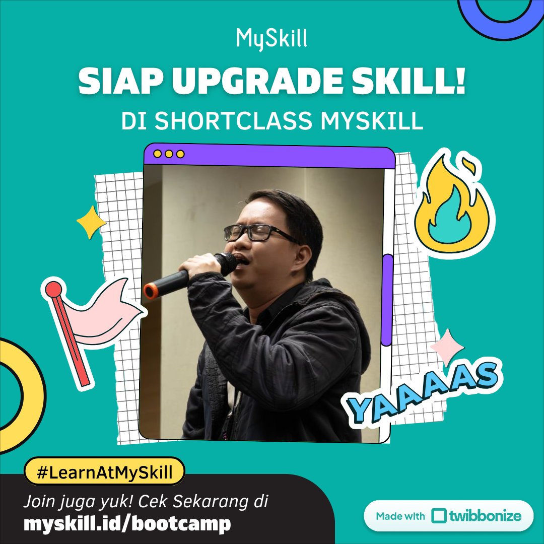 Timotius_Samuel's tweet photo. Hi, I’m Samuel, dan aku ikutan Short Class, sebuah program kelas gratis dari @myskill.id. Kelas ini menyediakan banyak topik-topik pilihan seperti Digital Marketing, Microsoft Excel, Data Analysis, UI/UX Design dan masih banyak lagi. https://t.co/y76wFkpuQx