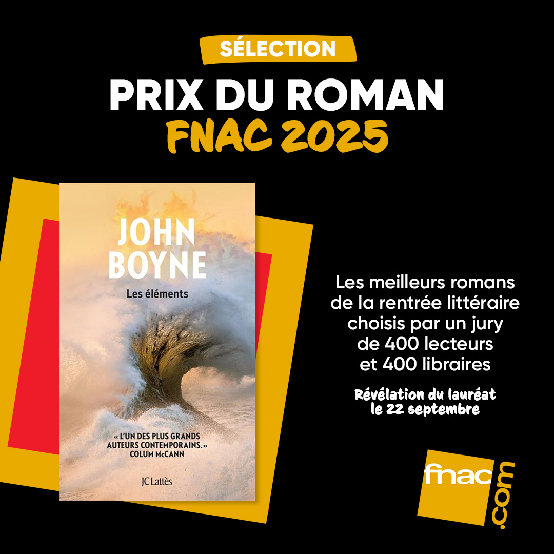 John Boyne (@johnboynebooks) on Twitter photo 🏅John's novel LES ÉLÉMENTS (<a href="/editionsLattes/">Éditions JC Lattès</a>) has been selected as one of the 30 books being considered for the Prix du Roman FNAC, one of the most important & distinguished literary awards in France.
The shortlist will be announced on August 28th.
fnac.com/prix-du-roman-… 🏅John's novel LES ÉLÉMENTS (<a href="/editionsLattes/">Éditions JC Lattès</a>) has been selected as one of the 30 books being considered for the Prix du Roman FNAC, one of the most important & distinguished literary awards in France.
The shortlist will be announced on August 28th.
fnac.com/prix-du-roman-…