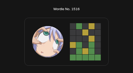 PLEASE DO THE WORDLE TODAY. I WENT THROUGH WAR TRYING TO GET IT