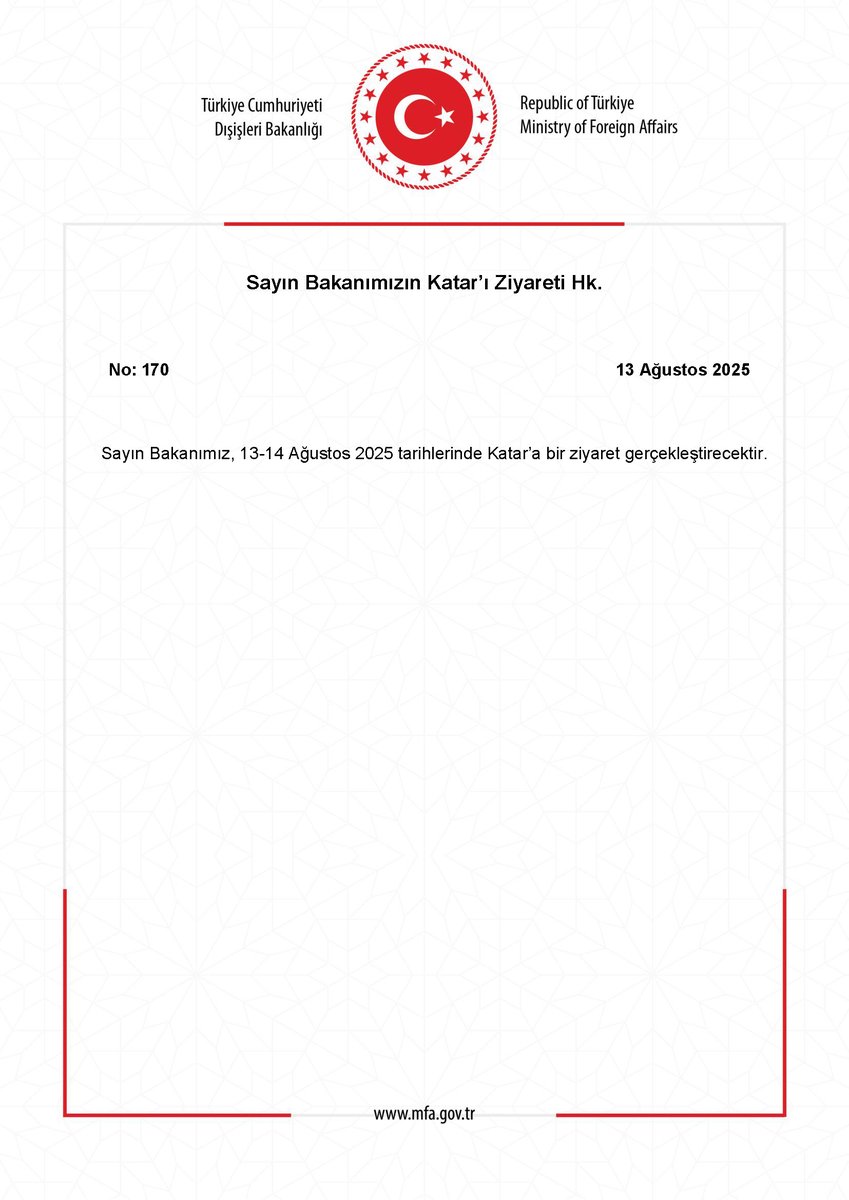 Sayın Bakanımızın Katar’ı Ziyareti Hk. mfa.gov.tr/no_-170_-sayin…