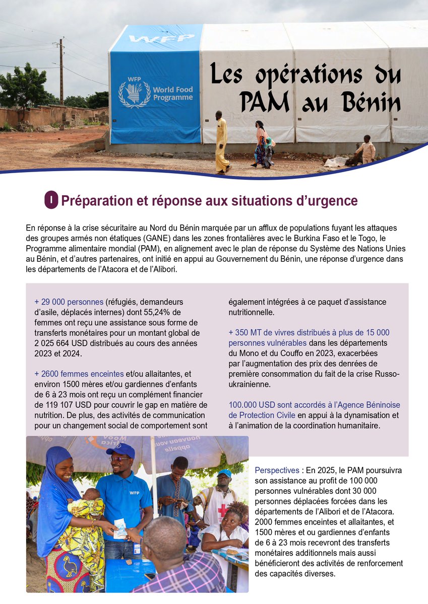 ayimalin's tweet photo. 🇧🇯 Apprenez plus sur les interventions du Programme Alimentaire Mondial au #Bénin en 4 captures.

Téléchargez la plaquette : https://t.co/AN8A5E3jAn 

#WFPBenin @aliouatt @wfptogoCD @CERFAM_4_Africa @actualites229 @Djaounsede https://t.co/Kg9urypa7a