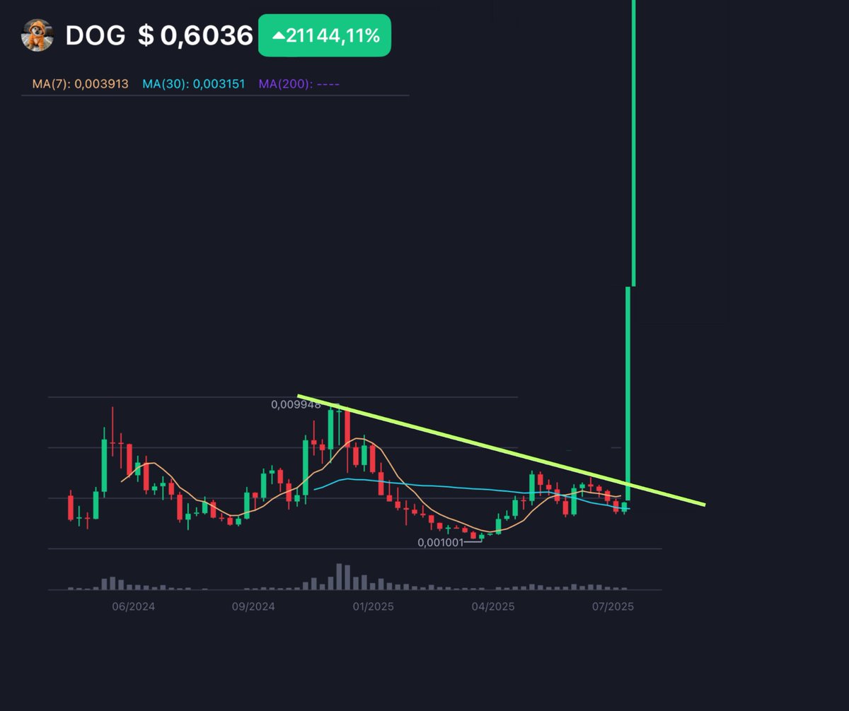 My actual price action for $DOG