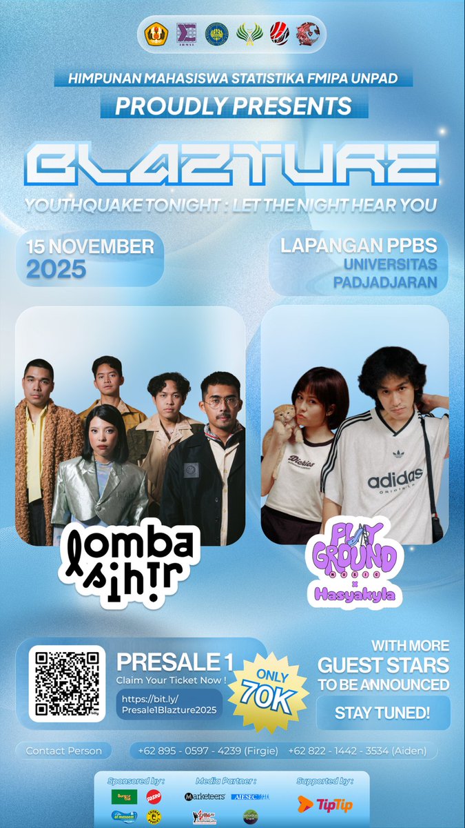 ga kerasa ya bentar lagi udah mau 17 Agustusan, pasti banyak banget lomba-lomba seru yang dinantikan. nah di blazture kali ini ada LOMBA SIHIR. 

amankan tiket kalian sekarang juga, mumpung masih presale 1. nantikan juga guest star lainnya di akun official <a href="/statday/">Statistics Day Elevora</a>