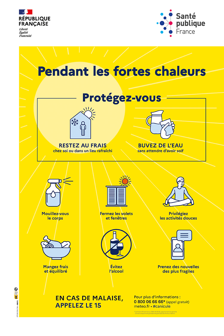 📌 En raison d’un épisode de fortes chaleurs annoncé dans les prochains jours, des mesures de prévention et de protection sont recommandées pour la population. ☀️👇
shorturl.at/vsSmM