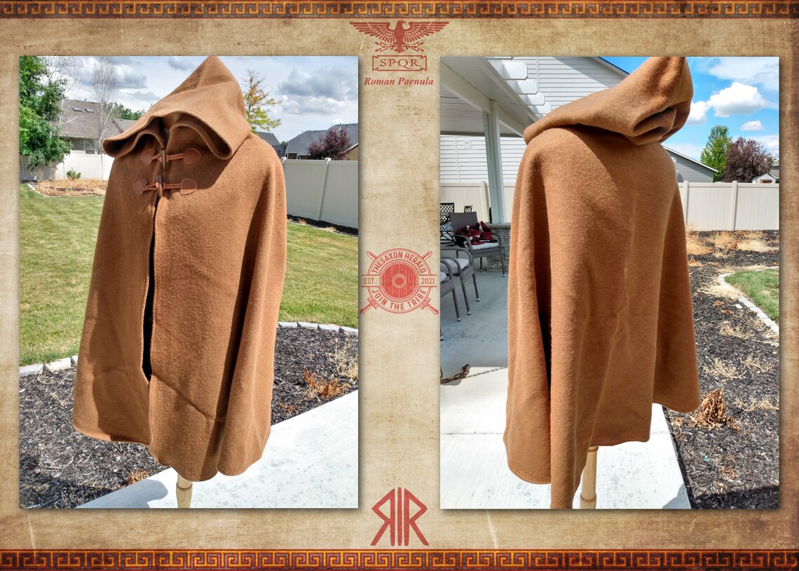 TheSaxonHerald's tweet photo. Roman wool Paenula Found here: https://t.co/y2AQSoBImN

#romehistory #romanlegion #spqr #caesar #romanhistory #historicfashion #historicalfashion #fashionhistory #militaria #ancientrome #ancienthistory #reenact #cloak #history #gallicwars #hailcaesar #romanempire #venivedivici https://t.co/pqP1v63GcK