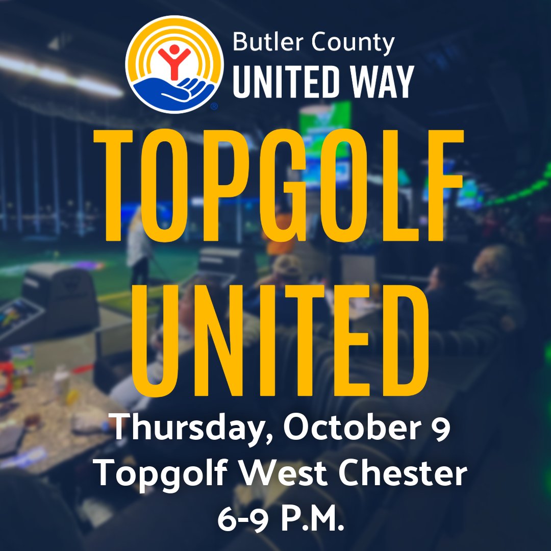 Early Bird Registration is open now for our 2025 Topgolf United, with all proceeds benefitting Butler County United Way's 211 Information and Referral Helpline. Register now here: bc-unitedway.org/topgolf-united
#TopGolfFundraiser #topgolfevent #UnitedIsTheWay #unitedbutler