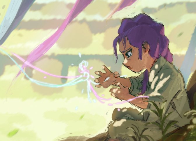 this concept of baby rumi genuinely makes me so emo bc why is she already crying trying to summon the honmoon. she’s had the world on her shoulders since she was one years old. maybe it was the only way she could feel connected to her mother 😭 #kpopdemonhunters