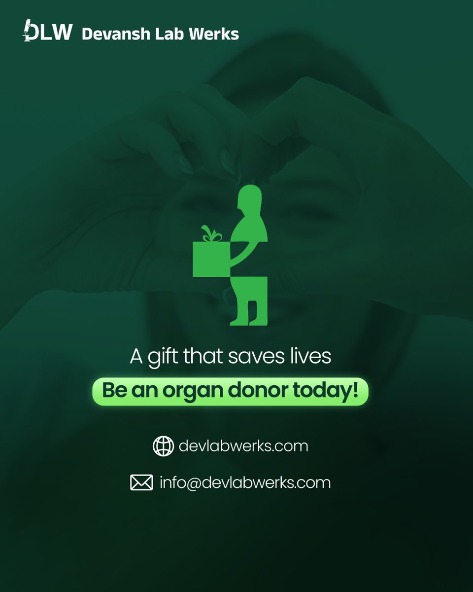 TestGo_Official's tweet photo. What if you could save 8 lives without spending a dollar? Organ donation makes it possible! This World Organ Donation Day, pledge to donate and give life where it’s needed most. Because when you give, they live.

#DevanshLabWerks #LabExcellence #HealthcareChampions https://t.co/xzkjHXLNz0