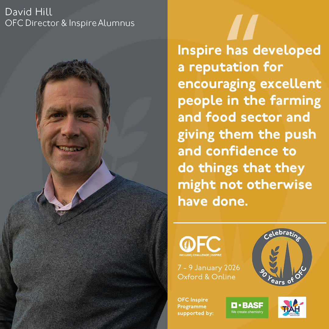 Always wanted to attend the Oxford Farming Conference? Keen to develop your leadership skills &amp; grow your network?👇🏼

🤩Applications are open for #OFC26 Inspire Programme, including a full ticket to the event, accommodation &amp; meals: ofc.org.uk/inspire-progra…

<a href="/TIAHnews/">The Institute for Agriculture and Horticulture</a> <a href="/BASFcropUK/">BASF Agricultural Solutions UK</a>