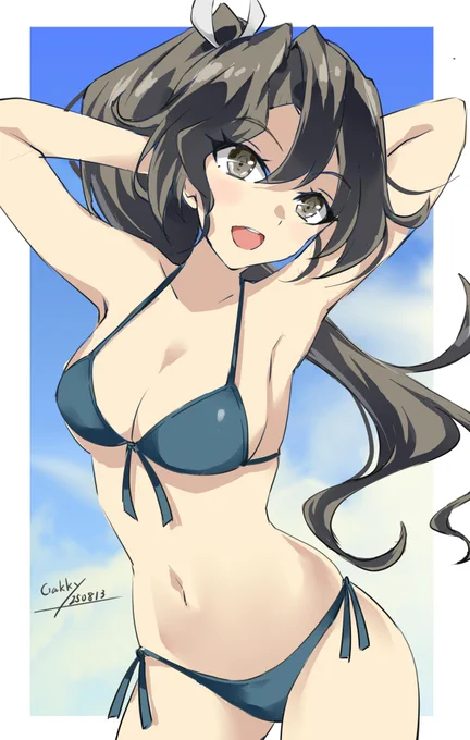 #艦これ版真剣お絵描き60分一本勝負_20250813 頑張ってる瑞鶴