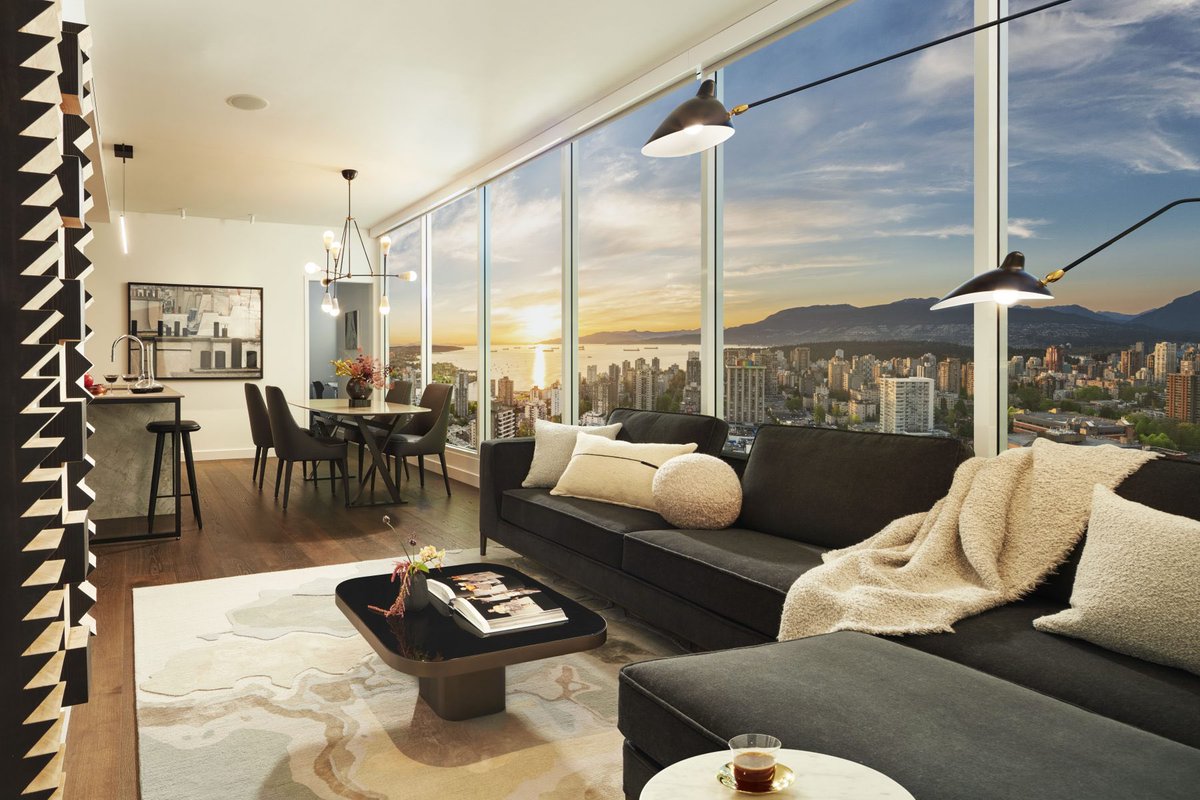 VancouverAgent's tweet photo. 💥 Experience elevated luxury &amp; craftsmanship at the Jim Pattison Development, 2 Burrard Place, where Euroluxe interiors draw inspiration from the world’s most cosmopolitan cities. 

📍 3403 - 1277 Hornby Street, Vancouver West
🔑 List Price: $1,480,000
https://t.co/pUaO44p0MN https://t.co/9EZCilENic