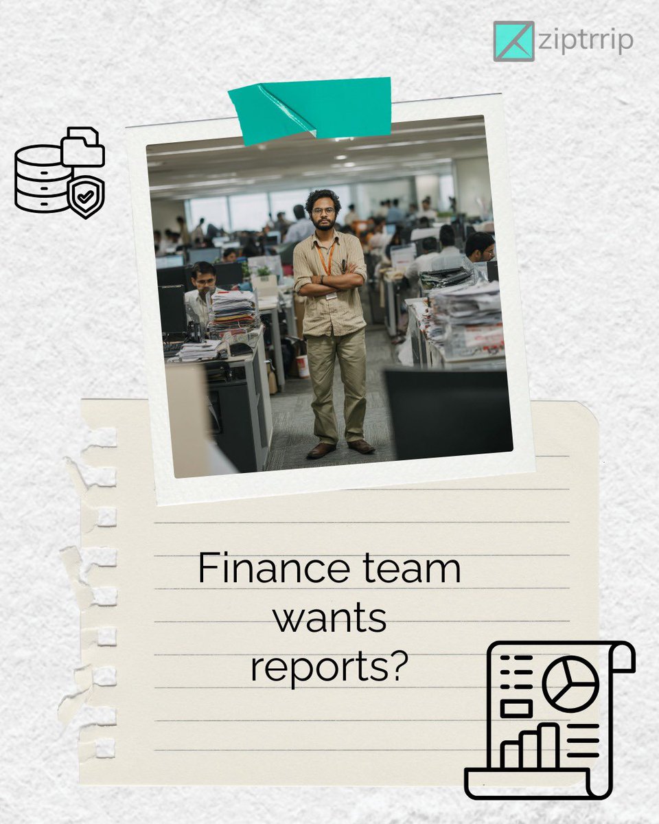 info_ziptrrip's tweet photo. Finance team wants reports?
 No more Ctrl+F in 17 Excel sheets.
With Ziptrrip, get audit-ready reports in one click.
 Travel data, expense summaries, trends—all sorted.
Your CA just smiled. ✨
 #OneClickMagic #ZiptrripReports #CorporateTravelSimplified https://t.co/i4p4va7N7A
