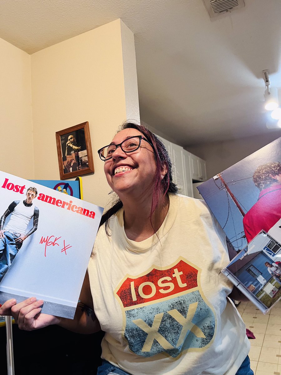 modiggityson's tweet photo. @machinegunkelly TRUE HAPPINESS! #lostamericana Thank God for #mgk it’s been too long since I’ve truly smiled-I needed this album like I needed air 2 breathe https://t.co/a0QWLDI7qG