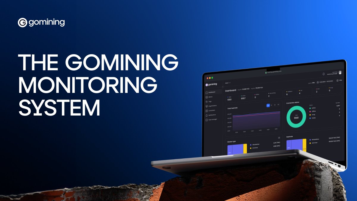 GoMining's tweet photo. In mining, seconds matter.
One overheating rig can mean lost rewards.

Here’s how our Monitoring System keeps thousands of rigs running at 99% uptime — and why most miners can’t match it. 🧵👇 https://t.co/0qedRpuKhx