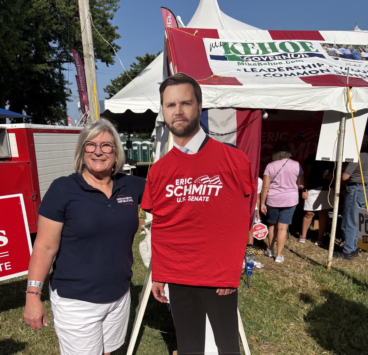 Pat Thomas (@pnthomas) on Twitter photo Lots of support for <a href="/Eric_Schmitt/">Eric Schmitt</a> and <a href="/JDVance/">JD Vance</a> at the <a href="/MoStateFair/">Missouri State Fair</a>! #mosen <a href="/MOSenateGOP/">Missouri Senate Republicans</a> Lots of support for <a href="/Eric_Schmitt/">Eric Schmitt</a> and <a href="/JDVance/">JD Vance</a> at the <a href="/MoStateFair/">Missouri State Fair</a>! #mosen <a href="/MOSenateGOP/">Missouri Senate Republicans</a>
