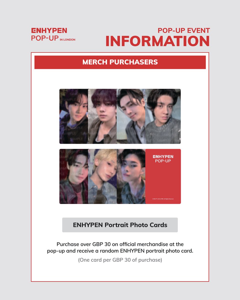 ENHYPEN POP-UP in LONDON Don't miss these exclusive benefits