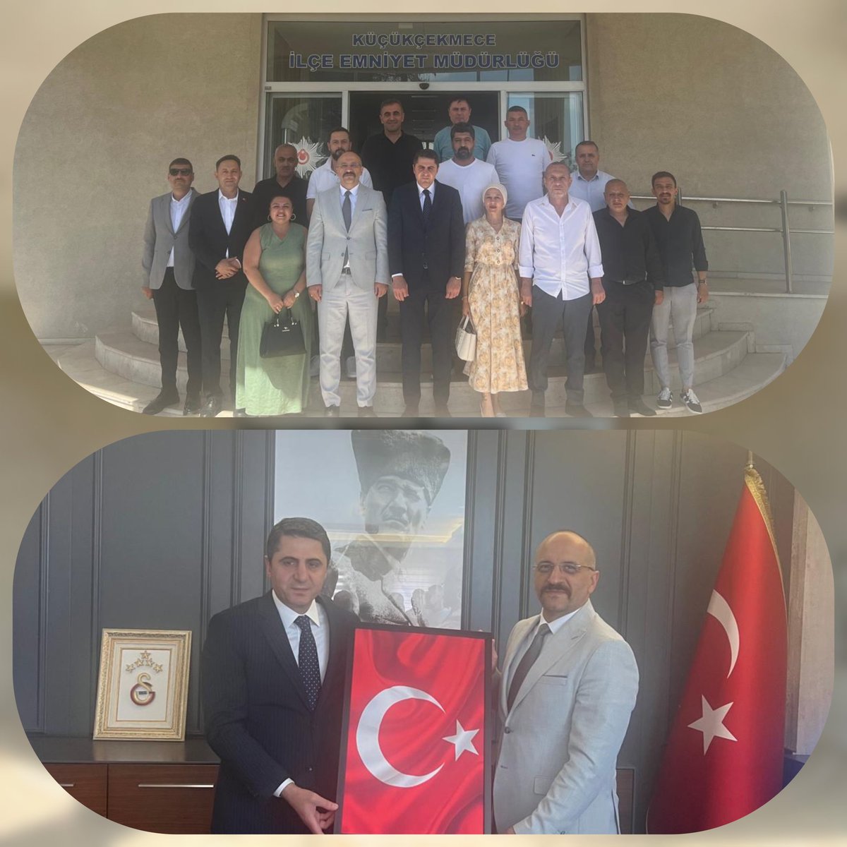 MHP KÜÇÜKÇEKMECE İLÇE BAŞKANLIĞI (@kcekmece_mhp) on Twitter photo İlçe Başkanımız Sn. #EkremSarısoy ve İlçe Yöneticilerimiz, yeni atanan #Küçükçekmece #EmniyetMüdürü Sn. Hasan Demirbağ'a #hayırlıolsun ziyaretinde bulunmuşlardır. Kendilerine başarılı çalışmalar dileriz.
<a href="/_MHPistanbul_/">MHP İstanbul</a>
#MHPKüçükçekmece İlçe Başkanımız Sn. #EkremSarısoy ve İlçe Yöneticilerimiz, yeni atanan #Küçükçekmece #EmniyetMüdürü Sn. Hasan Demirbağ'a #hayırlıolsun ziyaretinde bulunmuşlardır. Kendilerine başarılı çalışmalar dileriz.
<a href="/_MHPistanbul_/">MHP İstanbul</a>
#MHPKüçükçekmece