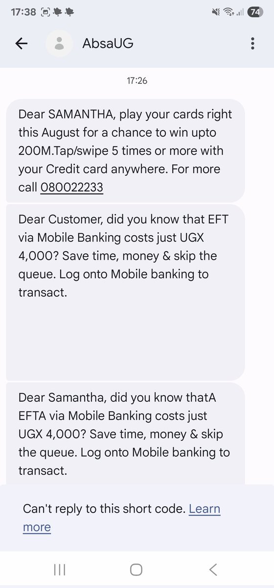 scamwesigye2's tweet photo. #AbsaUganda What the fcuk is wrong with you people! How many times must i tell you to stop spaming me! https://t.co/N08mdi5Fr3