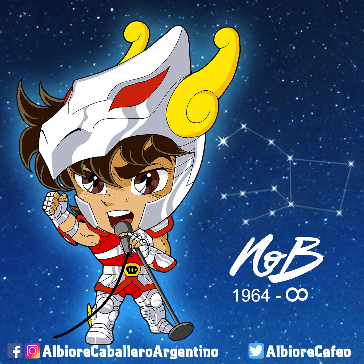 AlbioreCefeo's tweet photo. ¡Gracias por tu música y tu legado @NoBofficial_, fuiste un luchador, te extrañaremos!
#NobuoYamada #山田信夫 #SaintSeiya #聖闘士星矢 #PegasusFantasy #ペガサス幻想 #BlueForever #永遠ブルー #MAKEUP https://t.co/NSNM52mqyg