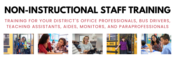 Looking for PD for your non-instructional staff for an upcoming conference day? We can customize training for your district's office professionals, bus drivers, teaching assistants, aides, monitors and paraprofessionals. Learn more at casdany.org/non-instructio…