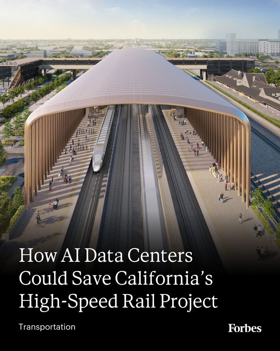 Trump is clawing back $4 billion, but new CEO Ian Choudri has a host of ideas — including leasing land for data centers — to bring in more revenue to pay for the costly project. (Photo: California High-Speed Rail Authority) trib.al/yr8wmYS