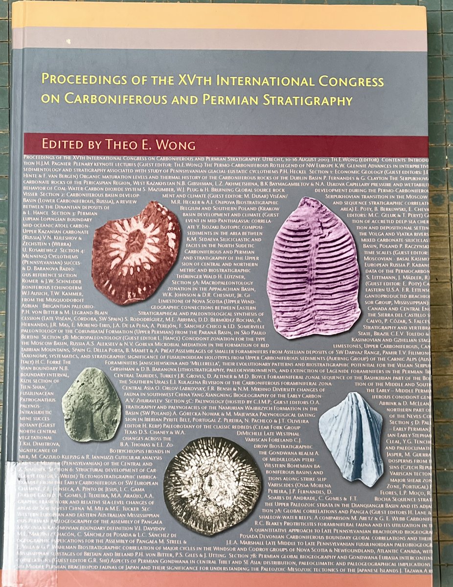 UTGeoLib's tweet photo. Proceedings of the XVth International Congress on Carboniferous and Permian Stratigraphy / edited by Theo E. Wong. Royal Netherlands Academy of Arts and Sciences, 2007. #paleontology #geology #EarthScience https://t.co/e5ZyQ64aLF