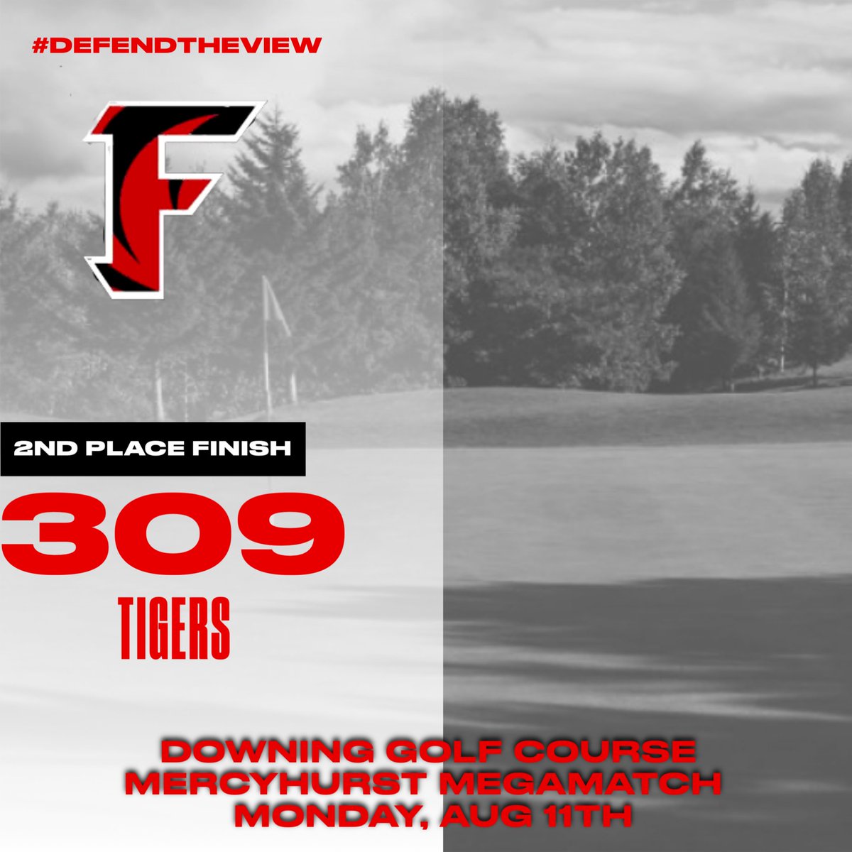 Boys golf takes second in the season opening megamatch.  In action again today at Green Meadows.