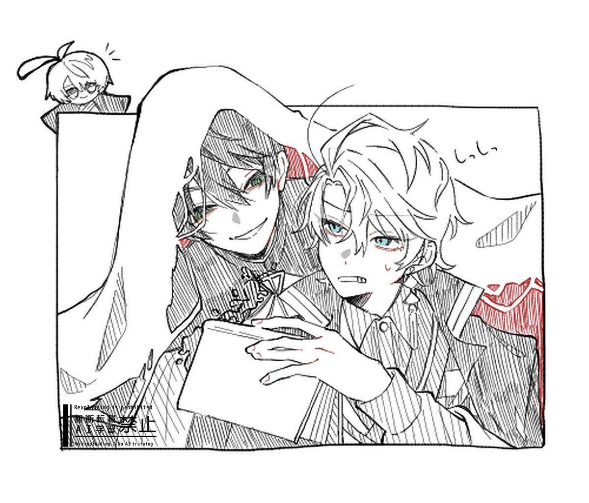 絵チャお邪魔してました👋🏻
ド捏造hrmc