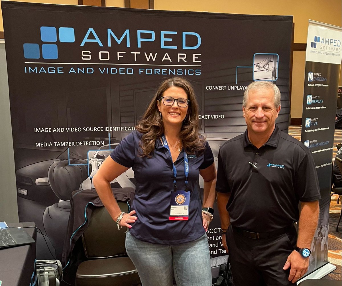 Investigating violent crimes? Meet Cortney Cox and Blaine Davison at #CHIA Conference in Las Vegas, booth 39, to see how #AmpedFIVE enhances video, measures suspects, decodes formats and generates court-ready reports. 
🔗 buff.ly/BjE3IDI