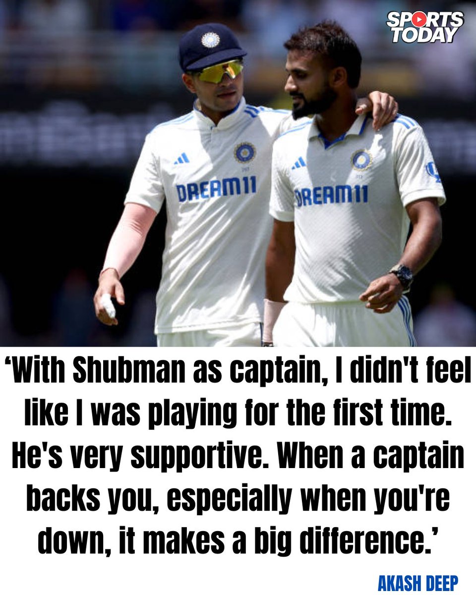 SportsTodayofc's tweet image. Akash Deep on working with coach Gambhir &amp;amp; &apos;supportive&apos; Gill

#akashdeep #gautamgambhir #ShubmanGill
