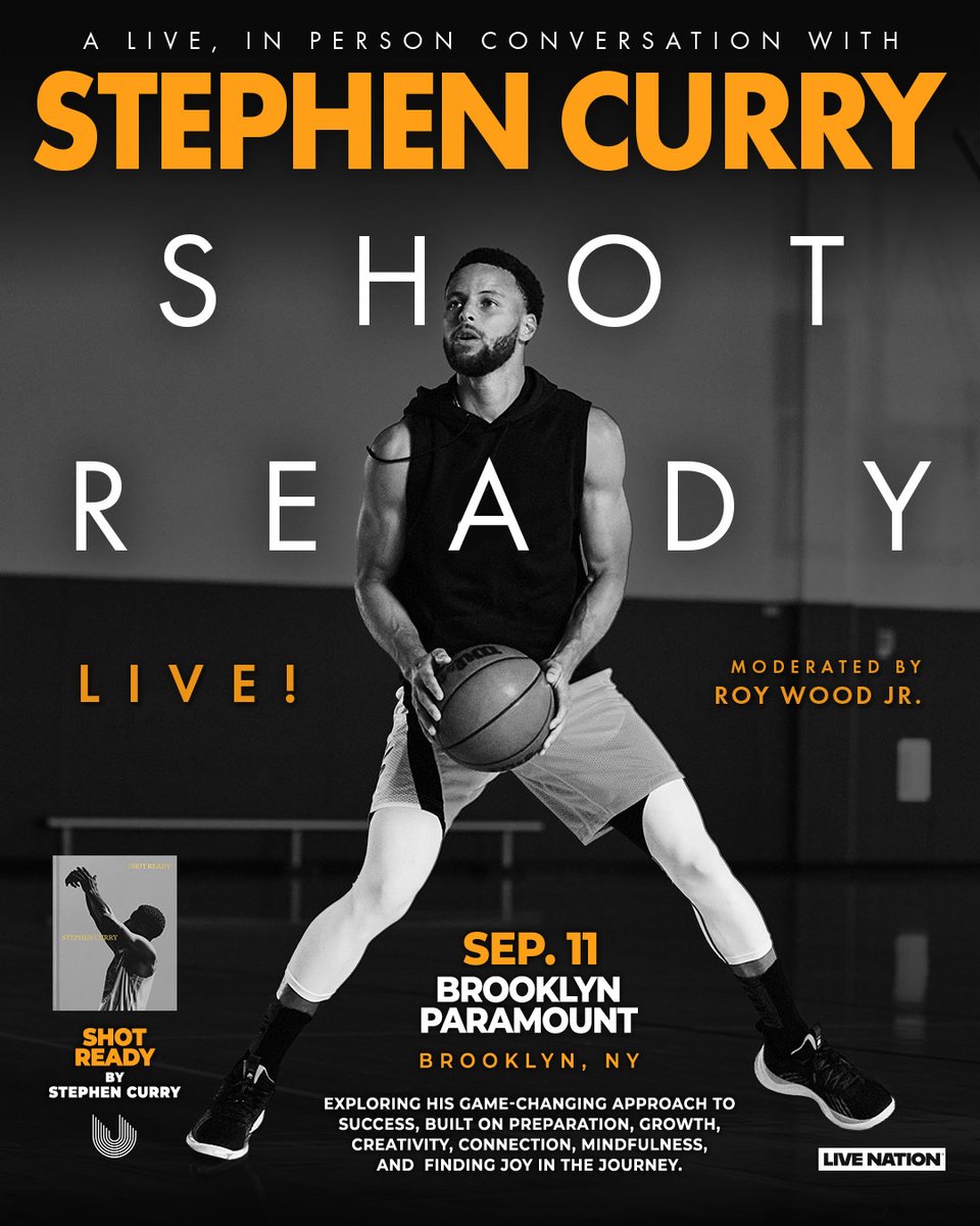 I’m excited to announce SHOT READY LIVE! at the Brooklyn Paramount in Brooklyn, NY on September 11th.  This event will be a live, in-person conversation moderated by Roy Wood Jr celebrating the release of my upcoming book ‘Shot Ready’.  Taking an in depth look into my approach to